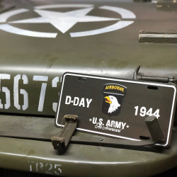 Placa Matrícula "D-Day 1944 101st Airborne"