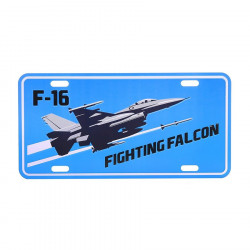 Placa Matrícula "F-16 Fighting Falcon"