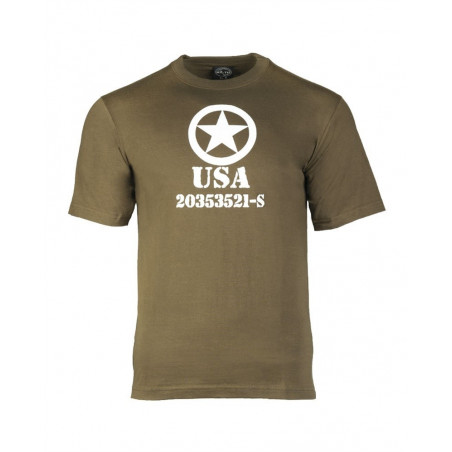 T-Shirt "Allied Star" Olive [Miltec]