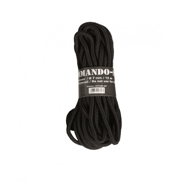 Corda "Commando" 7mm x 15m Preta [Miltec]