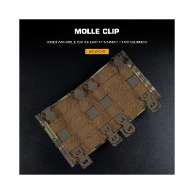 Bolsa Tripla Média FAST p/ 5.56 – Multicam [Wosport]