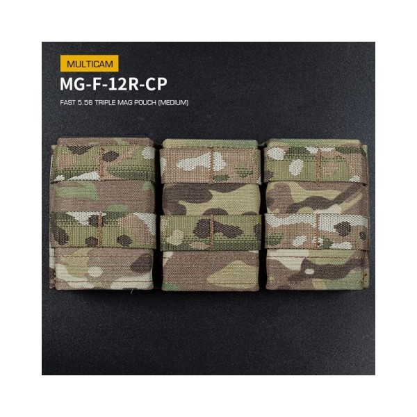 FAST Type Triple 5.56 Magazine Pouch (Medium) - MC [Wosport]