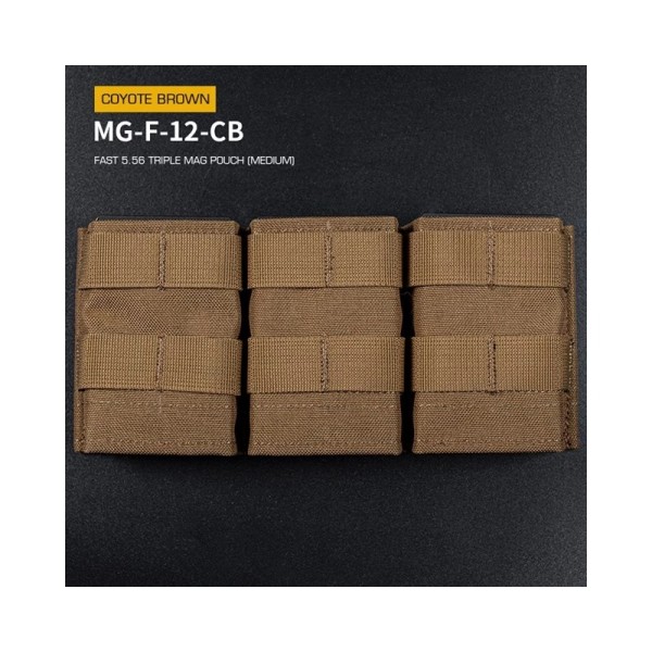 Bolsa Tripla Média FAST p/ 5.56 – Coyote [Wosport]