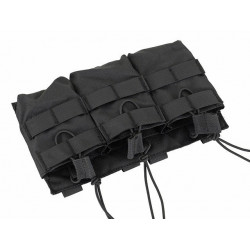 Triple Mag 7.62 Open Top Pouch Black [8Fields]