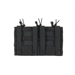 Triple Mag 7.62 Open Top Pouch Black [8Fields]