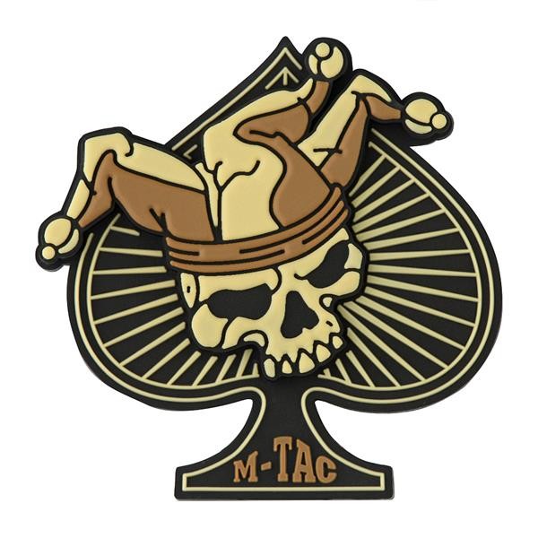 Patch PVC Ace of Spades 3D Coyote [M-Tac]