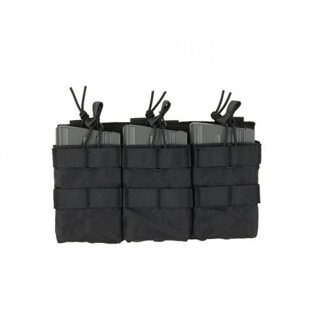Triple Mag 7.62 Open Top Pouch Black [8Fields]