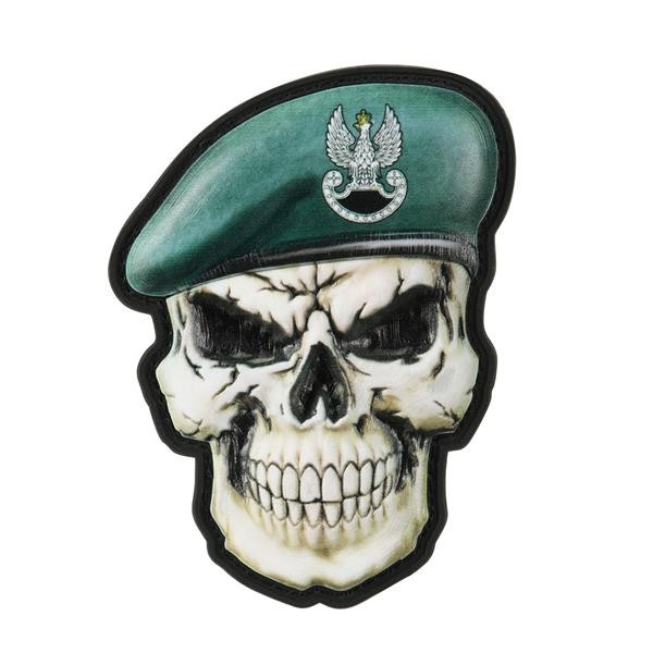 Patch PVC Skull in Beret Poland (Special Forces) [M-Tac]