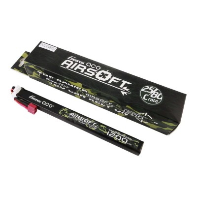 Bateria Li-Po 11.1V 1200mAh 25C 3S1P Dean Slim [Gens Ace]