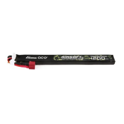 Bateria Li-Po 11.1V 1200mAh 25C 3S1P Dean Slim [Gens Ace]