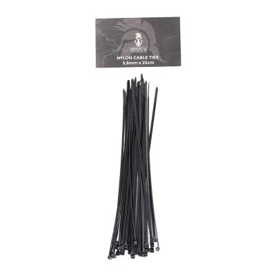 Abraçadeiras Nylon 3,6 mm × 15 cm – Pack de 30 – Preto [Immortal Warrior]