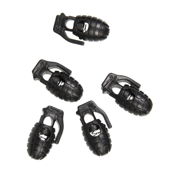 Cord Stopper Granada – Pack 10 unidades - Preto [Mil-Tec®]