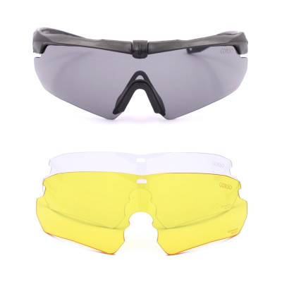 Óculos Corso Revenge Gunner 3 Lentes – Preto [Corso]