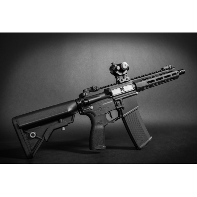 AEG M4 Recon 10" Carbontech Preta + Red Dot [Evolution]
