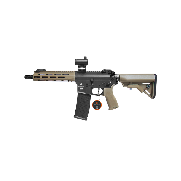 AEG M4 Recon 10" Carbontech Preta/Tan + Red Dot [Evolution]