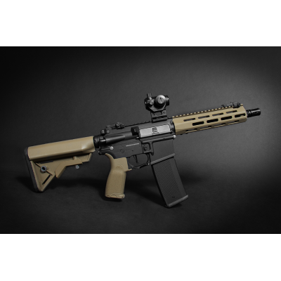 AEG M4 Recon 10" Carbontech Black/Tan + Red Dot [Evolution]