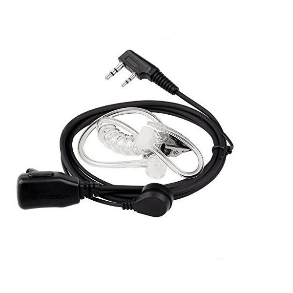 Transparent Earpiece with Microphone and Kenwood PTT OD [Baofeng]