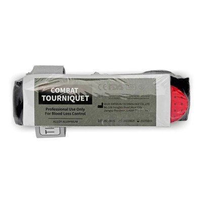 Aluminum Tourniquet Black [Rhino Rescue] - folded view