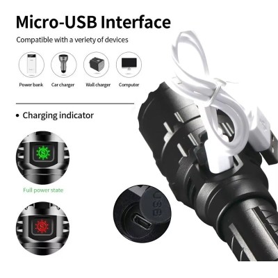 XML-L2 Tactical Flashlight Black [CZT] - kit detail