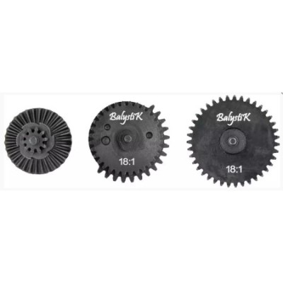 Conjunto de engrenagens CNC 18:1 Balystik - vista geral