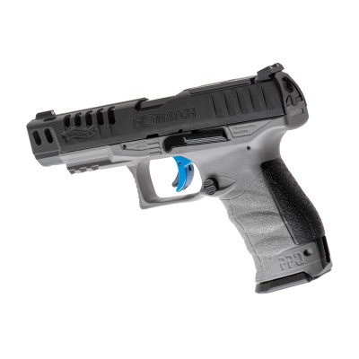 Pistola Q5 Match 5" Combo Set Blowback CO2 4,5mm Cinzenta - vista alternativa 2