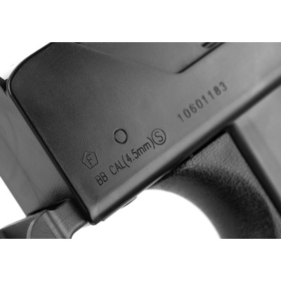 Pistola SMG 11 CO2 4,5mm Preta - vista alternativa 4