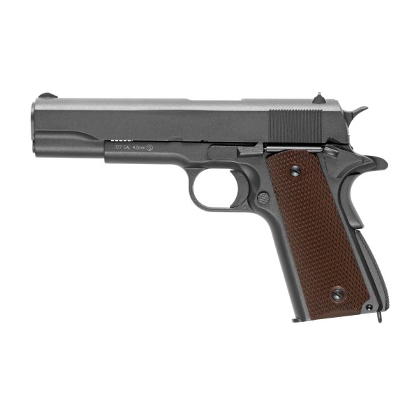 Air Pistol M1911 Blowback CO2 4.5mm Black [KWC]