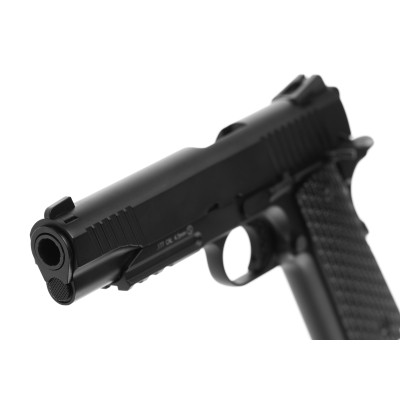 Pistola M1911 Tactical Blowback CO2 4,5mm Preta - vista alternativa 4
