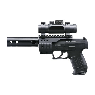 Pistola Night Hawk CO2 4,5mm Diabolo Preta [Walther] - vista principal