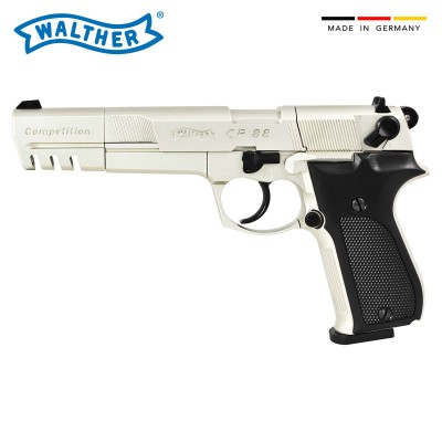 Air Pistol CP88 Competition CO2 4.5mm Pellet Nickel [Walther] - main view