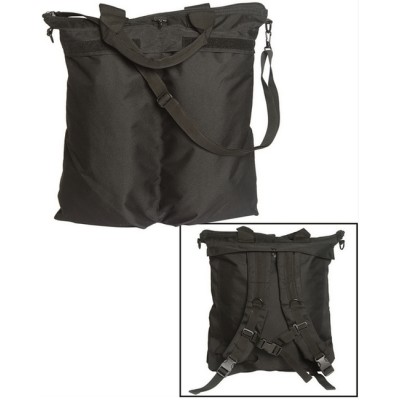 US Flyer Helmet Bag with Backpack Straps Black [Miltec] - overview