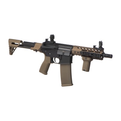AEG M4 SA-E12 Edge PDW Preta/Tan [Specna Arms] — vista principal