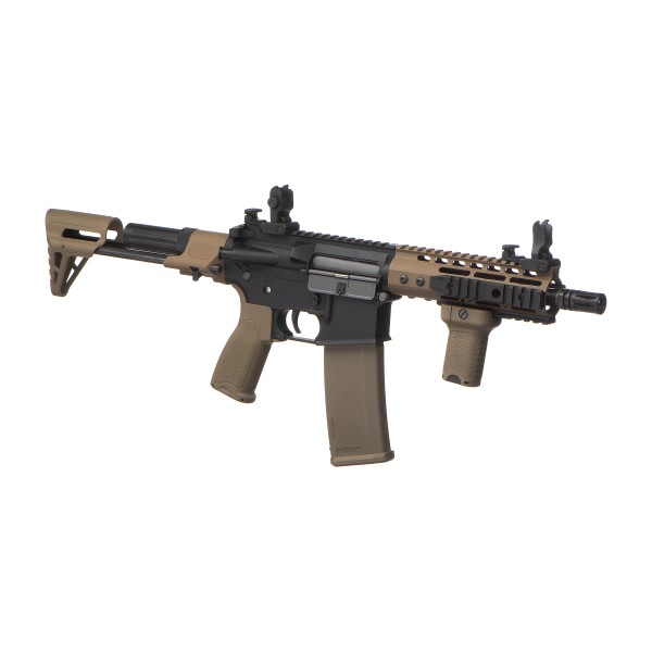 AEG M4 SA-E12 Edge PDW Preta/Tan [Specna Arms]