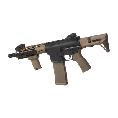 AEG M4 SA-E12 Edge PDW Preta/Tan [Specna Arms] — vista 2