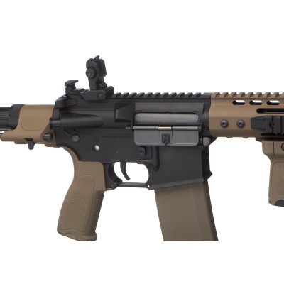 AEG M4 SA-E12 Edge PDW Preta/Tan [Specna Arms] — vista 3