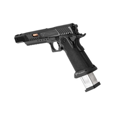 Pistola Airsoft GBB Taran Tactical CM0330 2011 Combat Master Alpha Full Auto Full Metal Preta - fotografia 2
