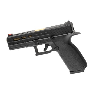 Pistola Airsoft GBB CO₂ KJ Works KP-13 Custom Metal Version Preta - fotografia 2