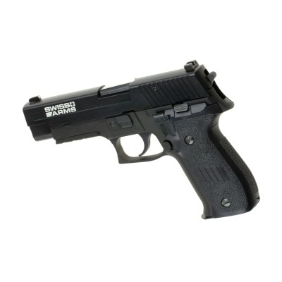 Pistola Airsoft GBB AW Custom Swiss Arms P226R Full Metal Preta - fotografia 2
