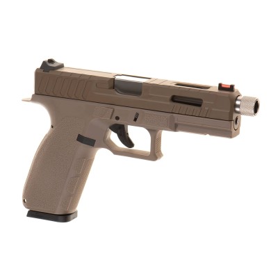 Pistola Airsoft GBB KJ Works KP-13F TBC Full Auto Metal Version Coyote - vista do produto