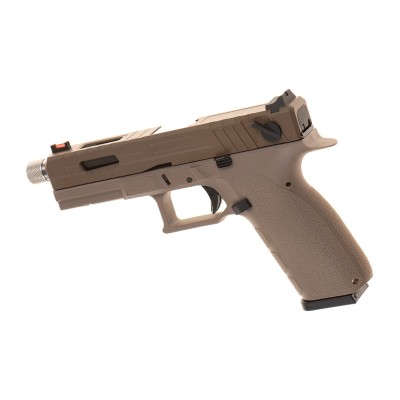 KJ Works KP-13F TBC Full Auto Metal Version GBB Tan Airsoft Pistol - photo 2
