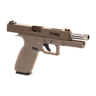 Pistola Airsoft GBB KJ Works KP-13F TBC Full Auto Metal Version Coyote - fotografia 3