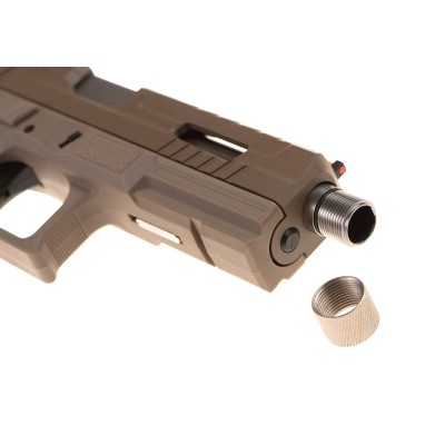 Pistola Airsoft GBB KJ Works KP-13F TBC Full Auto Metal Version Coyote - fotografia 5