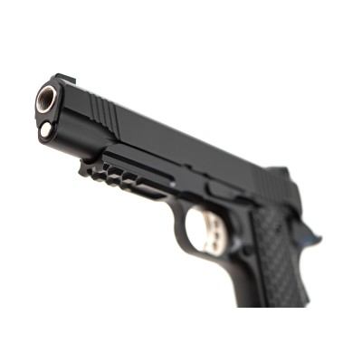 Pistola Airsoft GBB Army Armament M1911 Tactical Full Metal Preta - fotografia 4