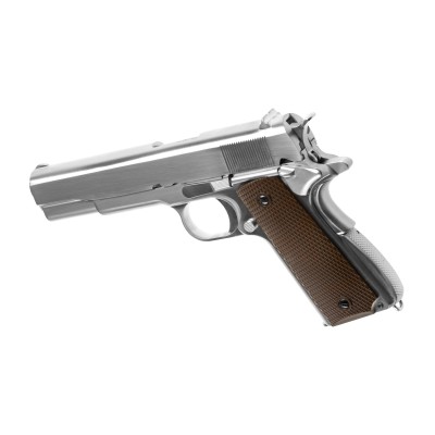 Pistola Airsoft GBB WE M1911 Full Metal V3 Prateada - fotografia 2