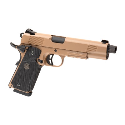 KJ Works M1911 MEU TBC Full Metal CO₂ Tan Airsoft Pistol - product view