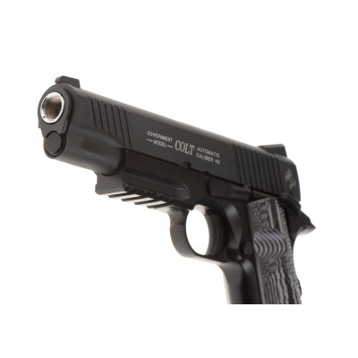Pistola Airsoft GBB CO₂ Colt Combat Unit Preta - fotografia 4