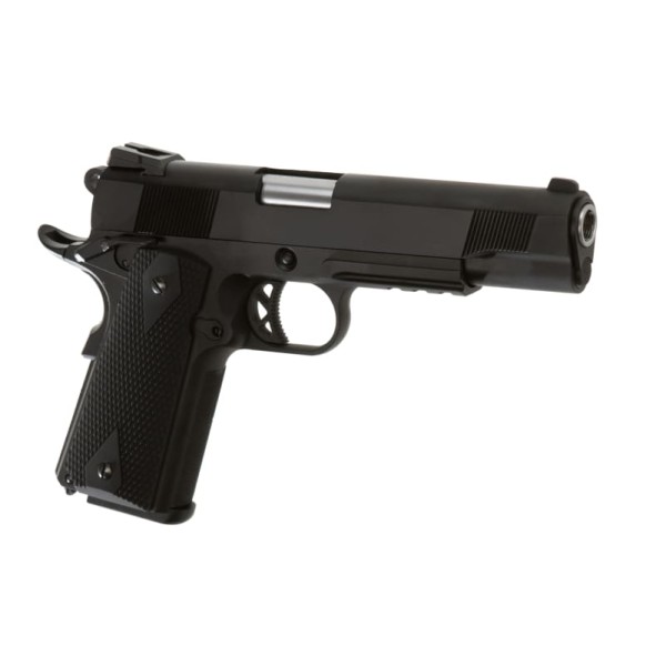 GBB Airsoft Pistol M1911 Tactical Full Metal V3 Black [WE]