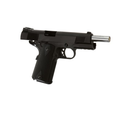 Pistola Airsoft GBB WE M1911 Tactical Full Metal V3 Preta - fotografia 3