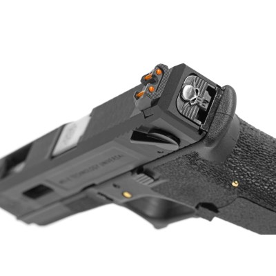 WE G-Force 18C BK Silver Barrel Metal Version GBB Black Airsoft Pistol - photo 5