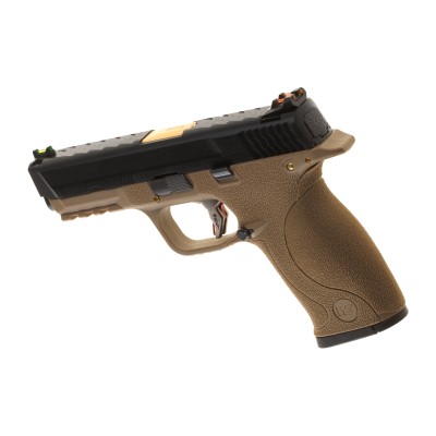 WE WET-05 BK Gold Barrel Metal Version GBB FDE Airsoft Pistol - photo 2